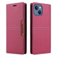 thumbnail image 3 of Compatible WIth iPhone 13 Wallet Case,Magnetic Closure,Flip Folding Kickstand,With Card Slots,[RFID Blocking],With Shoulder Strap&Lanyard,PU Leather+TPU Shockproof Anti-fall Phone Case,Red, 3 of 9