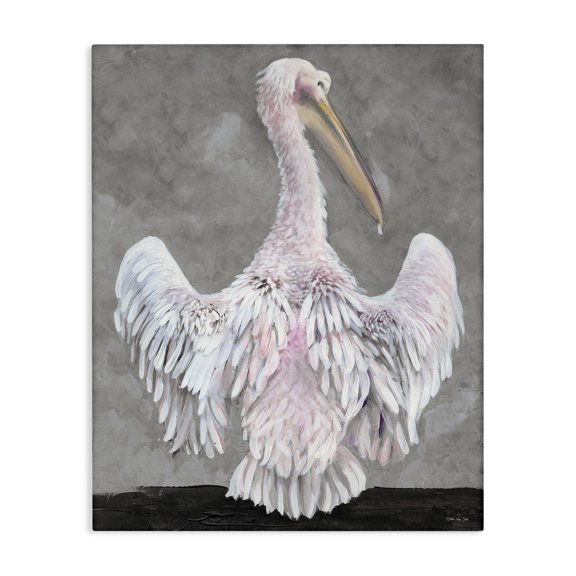 Stupell Industries Rustic Lodge Pelican Flapping Wings Canvas Art, 16 x 20, by Stellar Design Studio