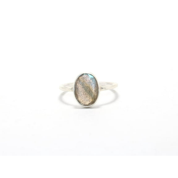 Heaven Crafts Cut Labradorite Ring Oval Shape Stone Bohemian Jewelry 925 Sterling Silver Gift For Her & Him