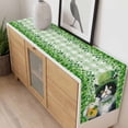 thumbnail image 4 of St. Patrick's Day Table Runner - 108 Inch Long, Kitchen Dining Table Runner Dresser Scarves, Cat Beer Green Clovers Buffalo Plaid Farmhouse Decor for Coffee Tables Wedding Party Banquet, 4 of 8