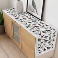 thumbnail image 4 of Cartoon Dinosaurs Table Runner - 90 Inch Long, Kitchen Dining Table Runner Dresser Scarves, Natural Primitive Wild Animals Names Farmhouse Decor for Coffee Tables Wedding Party Banquet, 4 of 8