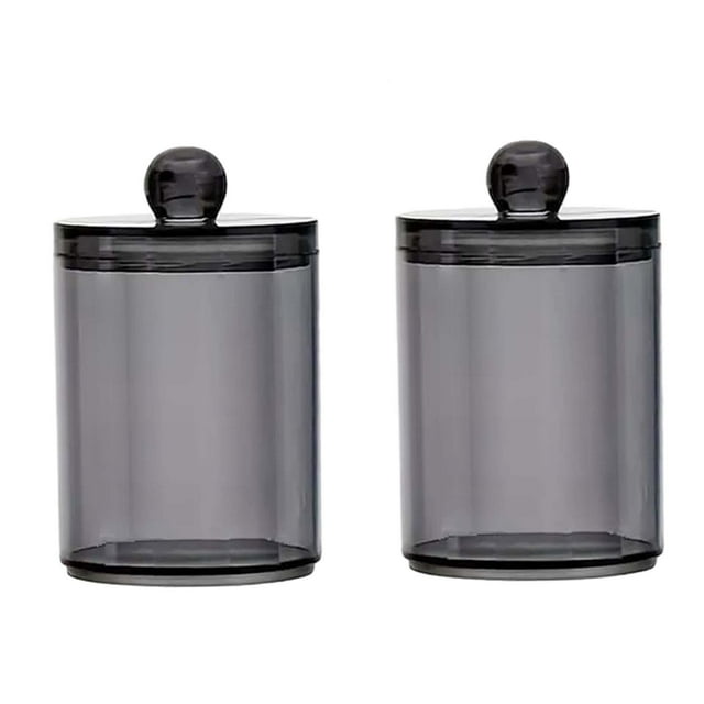 Tnarru Cotton Swab Box Toothpick Dispenser Durable Makeup Remover Cotton Bucket Storage Box for Store Bathroom Dining Room Hotel Bar A