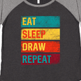 thumbnail image 4 of Inktastic Sketch Artist Eat Sleep Draw Repeat Women's Plus Size T-Shirt, 4 of 5