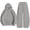 Gray, variant on ShomPort Sweatsuit for Women Fall 2 Piece Outfits Long Sleeve Hoodie Sweatshirts and Wide Leg Joggers Tracksuit Sets