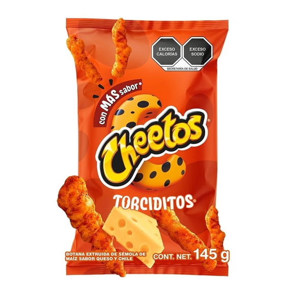 Botana Cheetos Torciditos sabor queso y chile 145 g
