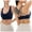 Blue, variant on mgoYE Full Coverage Bras for Women Womens U Back Sports Bra - Scoop Neck Padded Low Impact Yoga Clothes Workout Crop Top with Built in Pads(Blue,M)