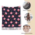 thumbnail image 6 of Cauagu Cartoon Donut Planets Print Women Wrap Shawl tassels Scarves Retro Scarf 77.6"X28.3", 6 of 8