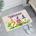thumbnail image 2 of Qocolhg Happy Easter Eggs Entrance Door Mat, Spring Bunny Ears Low Profile Tradition Decor Welcome Mat, Non-Slip Carpet Rugs Floor Mat Decorative for Home/Bathroom/Kitchen/Indoor, 16x24 inch, 2 of 8