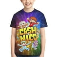 thumbnail image 2 of Cash and Nico Youth T-shirt Short Sleeve Graphic Top Breathable Shirt Tees Boys Girls, 2 of 9