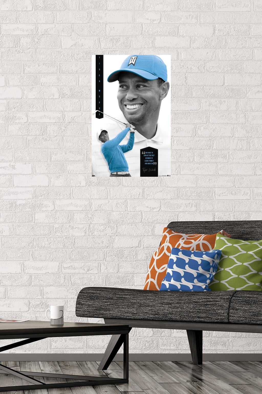 Tiger Woods - Learn From It 14" x 22" Framed Poster, by Trends International