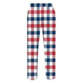 thumbnail image 5 of SnZhen Pants for Man Men's Home Sleepwear Thin Loose Pants Plaid Straight Leg Pants Men's Casual Pants, 5 of 6