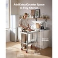 thumbnail image 2 of KFFKFF Table en Acier Inoxydable, Table de Préparation des Aliments 24 x 30 Pouces avec Roulettes, Table de Préparation de Cuisine avec Postes de Travail sous Tablette Réglables, 2 of 9