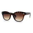 thumbnail image 4 of Womens Classic Boyfriend Fashion Horn Rim Round Chic Plastic Sunglasses Tortoise - Brown, 4 of 8