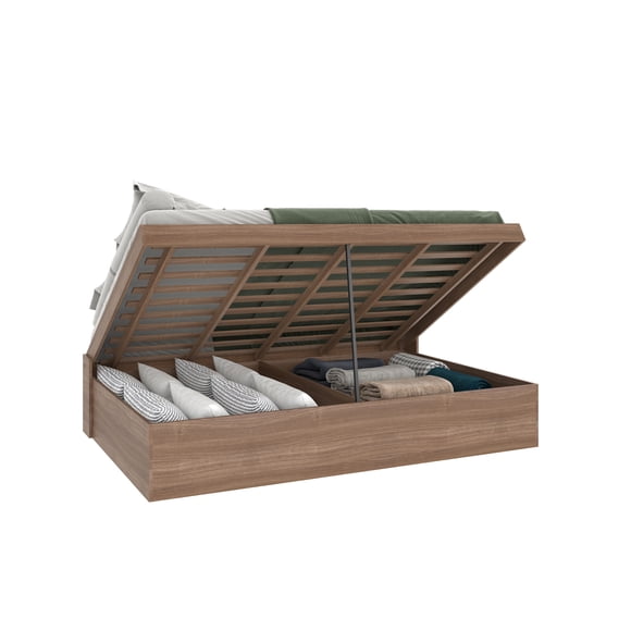 Cama Matrimonial Abatible Tipo Baul Café CB930-TK