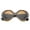 Brown-Tortoise / Brown, variant on sunglassLA Unisex Womens High Fashion Glam Chunky Round Oversize Sunglasses (Orange-Tortoise / Amber) - 50mm