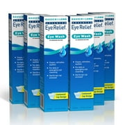 Advanced Eye Relief Eye Wash from Bausch & Lomb, Eye Irrigating Solution, 4 Fl Oz (118 mL) (Pack of 24)