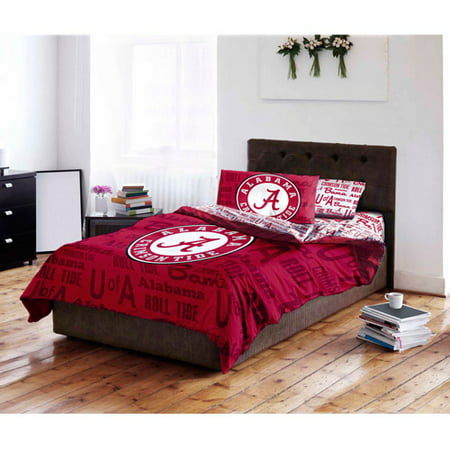 ncaa university of alabama crimson tide twin bed in a bag complete