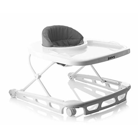 Restored Joovy Spoon Baby Walker with Dishwasher Safe Tray Insert, Charcoal