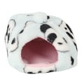 thumbnail image 4 of Panda azul cielo invierno espesa tela de felpa nido para mascotas casa para hámster cama de erizo para conejillo de indias ardilla voladora, 4 of 11