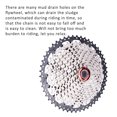 thumbnail image 2 of Super Light Cassette Flywheel Metal Bicycle Flywheel Cassette Profesional Sprocket Racing Accesorio De Bicicleta Para Bicicleta De Carretera Bicicleta De Montaña 10 Velocidades 11-50T Yuarrent OD004832-00, 2 of 6