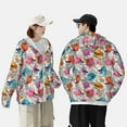 thumbnail image 6 of Sigee Skulls and Roses Print UPF50+ Men's Sun Protection Hoodie Shirt SPF UV Shirt Long Sleeve Fishing Outdoor Lightweight, S-3XL, 6 of 9
