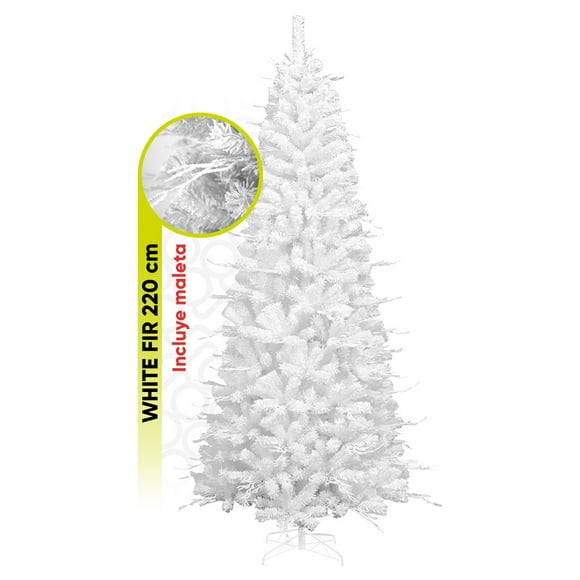 Árbol de Navidad Semi Nevado Artego 220 Cm con base de metal