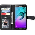 thumbnail image 6 of Compatible with Samsung Galaxy J3 2016/J 3 V/J36V/Sky/Amp Prime Wallet Case and Tempered Glass Screen Protector Flip Cover Card Holder Cell Phone Cases for Glaxay Sol J3V JV3 J36 6 J320V J320A Black, 6 of 13