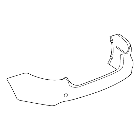 Genuine OE Jaguar Bumper Cover - T2H31345LML