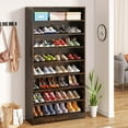 thumbnail image 7 of Tribesigns Shoe Cabinet, 9 Tiers 40-45 Pairs Heavy Duty Wood Freestanding Shoe Storage Cabinet, 7 of 7