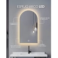 thumbnail image 3 of Espejo Con Luz Led Touch Cálida Forma Arco 40 X 80 Cm, 3 of 6