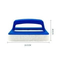 thumbnail image 4 of 4 cepillos de esponja para cepillo de línea de agua, cepillo de limpieza de plástico para piscina con asas de cepillo, azul TUNC Sencillez, 4 of 5