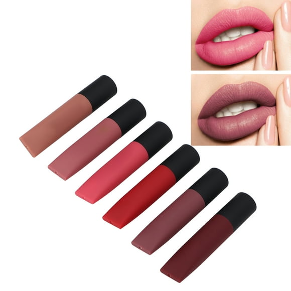 6 Colors Matte Ink Lipstick Set, Matte Liquid Lipstick Waterproof Long Lasting Matte Liquid Lip Gloss For Women Beauty Lip Gloss Gifts