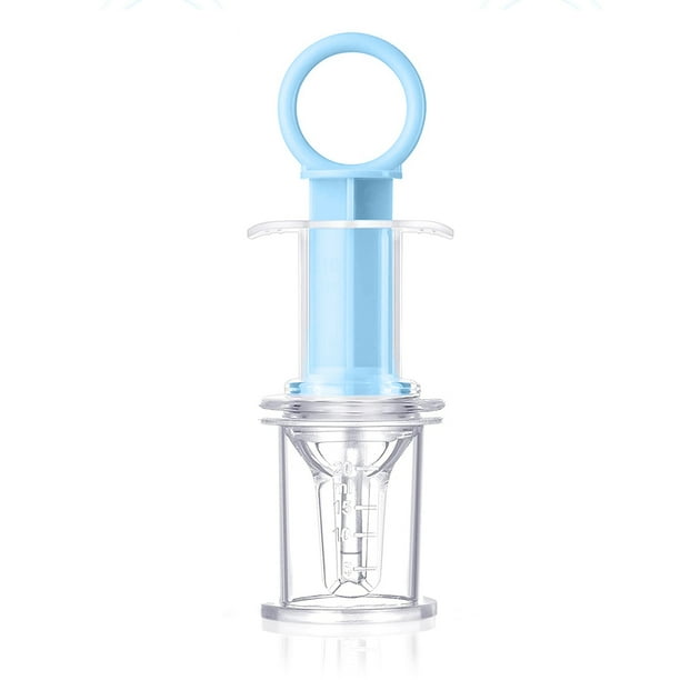 Alimentador de bebé Dispensador de agujas Silicona Niños Alimentación Apretón Dispensador de seguridad Gotero Chupete Accesorio de doble cara Azul Kearding BA000351-02