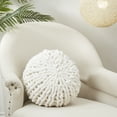 thumbnail image 3 of Saro Lifestyle Cozy Chunky Knit Round Throw Pillow, 3 of 3