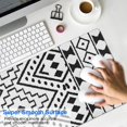 thumbnail image 4 of Long Mouse Pads for Desk,Black Geometric Diamond Pattern Desk Mats on Top Of Desks, Desk Mouse Pad Extra Large with 3mm Non-Slip Base and Stitched Edge for Gaming,Office,Work,Home 31.5"x11.8", 4 of 6