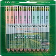 Dixon Ticonderoga DIXX13710 Pastel Wood Tic Pencil, Assorted Color - Pack of 10