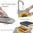 thumbnail image 4 of Placemats Set of 6, Yellow Sunflowers Woven Placemat, Linen Place Mats for Kitchen/Dining Tables, Floral You Are My Sunshine Grey Quotes Washable Table Mats for Party, 4 of 8