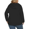 thumbnail image 2 of NISVIYA Women Plus Size Trendy Oversized Zip Up Hoodie - Casual Long Sleeve Cute Sweatshirt, 2 of 5