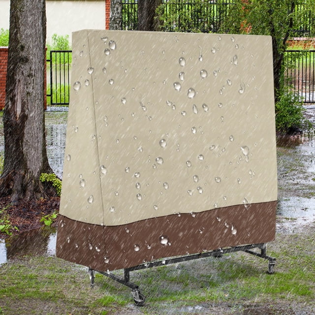Cubierta para mesa al aire libre, mesa de tela Oxford 210D, cubierta antipolvo para mesa al aire libre, cubierta para tenis de mesa hecha a mano con cuidado