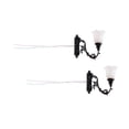 thumbnail image 3 of Milaget 2x Dollhouse LED Wall Sconces Ornament Building Sand Table Street Lights F, 3 of 9