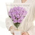 thumbnail image 3 of Tulip Bouquet Twisted Stick Handmade DIY Flower Wedding Decoration gift, 3 of 10