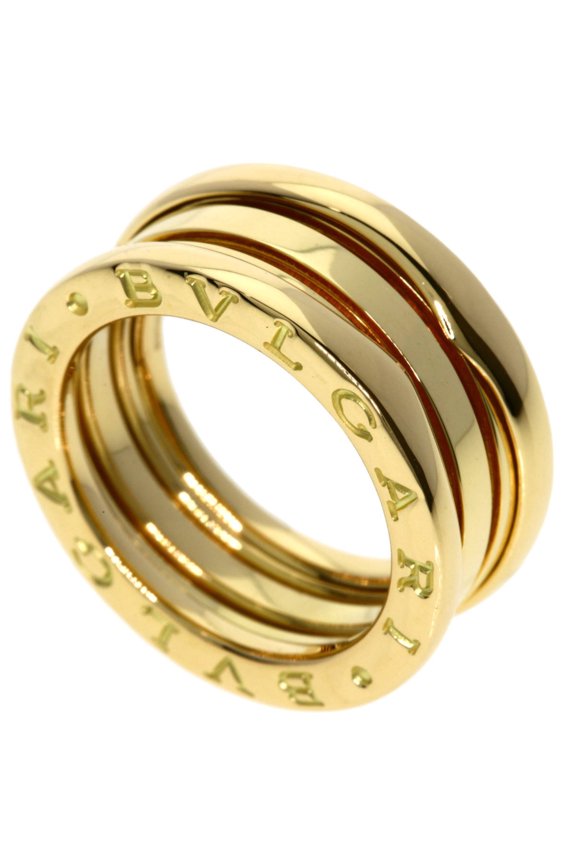 Pre-Owned BVLGARI B-zero1 2-Band #49 Ring in 18K Yellow Gold for Women