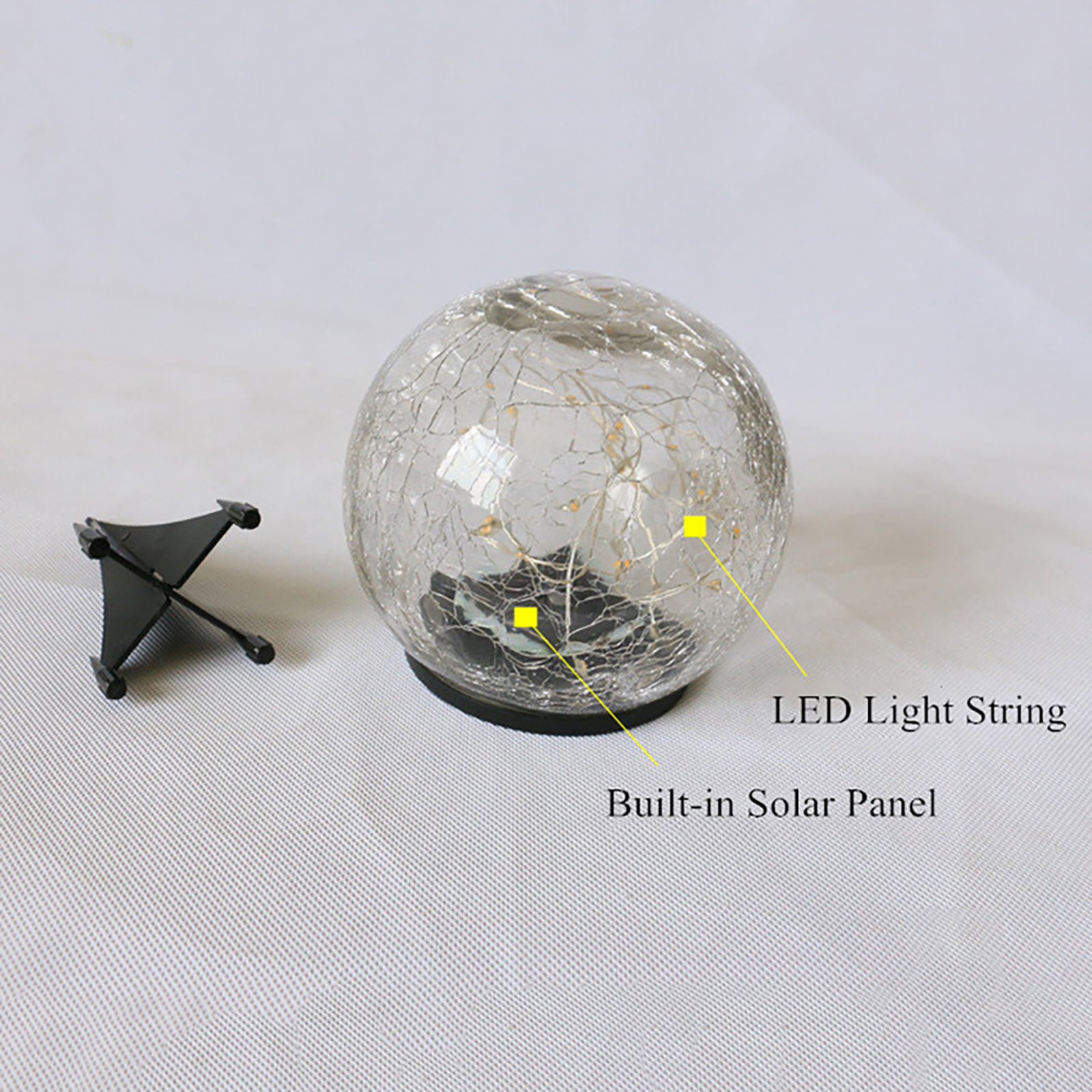 Glass Ball with LED 12 cm 