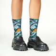 thumbnail image 4 of Honeii Colorful Fishing Baits Print Children's Colorful Socks,Unisex Kids and Toddlers' Cushioned Sock,Kids Athletic Crew Socks,for Everyday Wear and Sports, 4 of 5