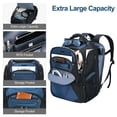 thumbnail image 5 of KROSER Unisex Waterproof Polyester 18.4 in Laptop Backpacks, Black, 5 of 7