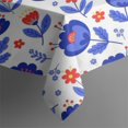 thumbnail image 5 of Pioneer Flower Floral Print Pattern Square Tablecloth, Waterproof Wipeable Spillproof Washable Table Cover for Home Kitchen Party Decor, 42"x42", 5 of 6