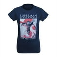 thumbnail image 5 of Superman Superman For President Junior Women's T-Shirt Sheer Navy, 5 of 7
