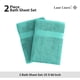 thumbnail image 5 of Juego de toallas de baño LANE LINEN, 100% algodón, 35 x 66 cm, color verde azulado, paquete de 2, 5 of 9