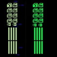 thumbnail image 6 of Car Door Interior Panel Console Button Switch Decal Luminous Stickers, 6 of 13