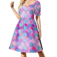 thumbnail image 3 of Copia de Copia de CRES Laberinto - Camino Corto 4 Vestido de Manga Corta vestidos para mujer vestidos con mangas largas, 3 of 7